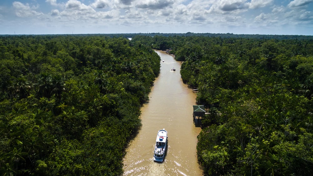 Aerial View of Amazon River in Belem do Para, Brazil-1