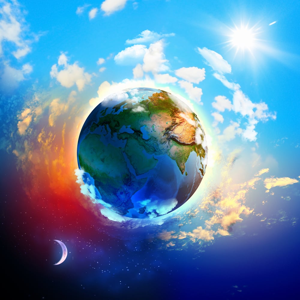 Image of earth planet. Elements of this image are furnished by NASA-1