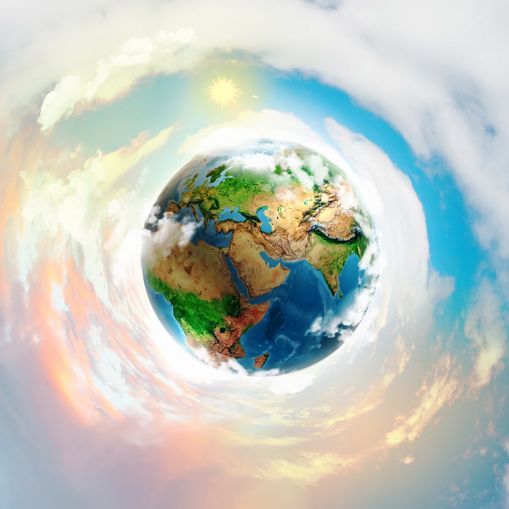 Image of earth planet. Elements of this image are furnished by NASA-2