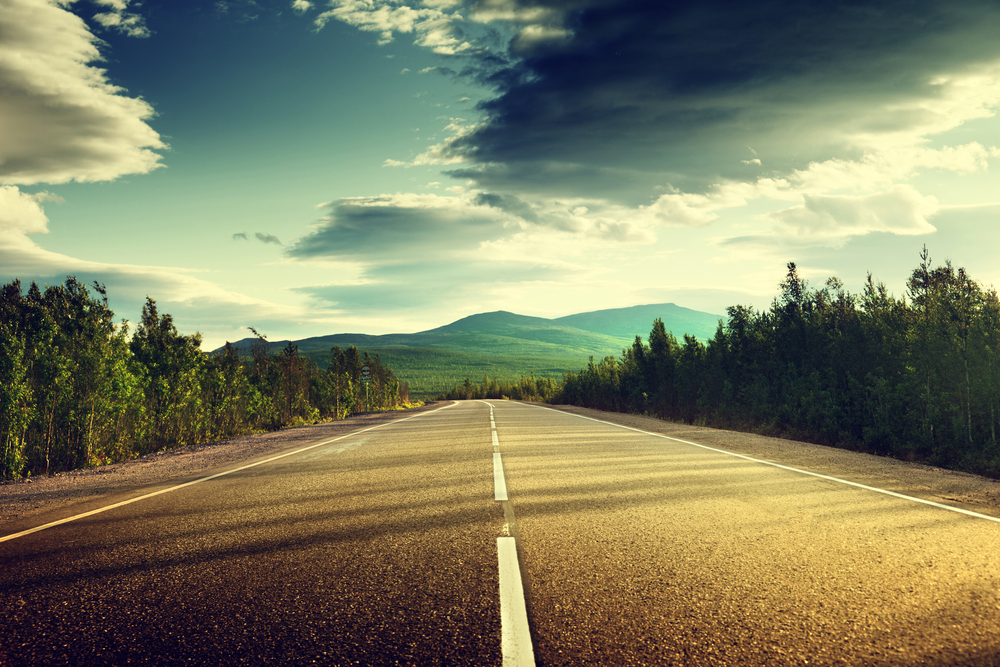 road in mountains